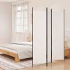3-Panel Room Divider White 59.1"x78.7" Fabric