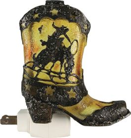 Cowboy Boot Night Light W/Sensor