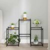 Flower Stand 32.7"x9.8"x23.6" Black Iron