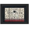 "Bathroom" by Linda Spivey, Ready to Hang Framed Print, Black Frame