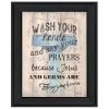 "Bathroom Humor" by Debbie DeWitt, Ready to Hang Framed Print, Black Frame