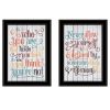 "Who You Think" 2-Piece Vignette by Susan Ball, Black Frame