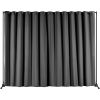 Room Divider, 8 ft x 10 ft Portable Panel Room Divider with Wheels Curtain Divider Stand, Room Divider Privacy Screen for Office, Bedroom, Dinin