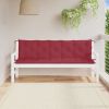 Garden Bench Cushions 2pcs Wine Red 70.9"x19.7"x2.8" Oxford Fabric