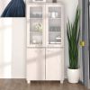 Highboard HAMAR Solid Wood Pine White