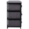 Storage Cabinet with 6 Drawers 21.7"x11.4"x21.7" Gray Steel