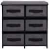 Storage Cabinet with 6 Drawers 21.7"x11.4"x21.7" Gray Steel