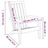 Patio Adirondack Chairs 2 pcs Black Polypropylene