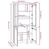Highboard HAMAR Solid Wood Pine White
