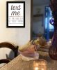 "Text Me if You Run Out of Toilet Paper" by Marla Rae, Ready to Hang Framed Print, Black Frame