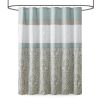 Printed and Embroidered Shower Curtain