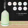 100ml Ultrasonic Aromatherapy Diffuser, Essential Oils Humidifier w Ceramic Cover, 7 Colors LED Lights, Timer, Waterless Auto-off for Home and Office