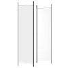 3-Panel Room Divider White 59.1"x78.7" Fabric