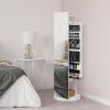 Jewelry Armoire with Full Length Mirror 360¬∞ and Large Capacity Jewelry Organizer Armoire; Lockable Mirror with Jewelry Storage; Coat Rack; Multi Sto