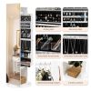 Jewelry Armoire with Full Length Mirror 360¬∞ and Large Capacity Jewelry Organizer Armoire; Lockable Mirror with Jewelry Storage; Coat Rack; Multi Sto