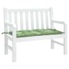 Garden Bench Cushion Leaf Pattern 39.4"x19.7"x2.8" Oxford Fabric