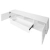 Modern TV stand with LED Lights Entertainment Center TV cabinet with Storage for Up to 75 inch for Gaming Living Room Bedroom