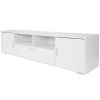 Modern TV stand with LED Lights Entertainment Center TV cabinet with Storage for Up to 75 inch for Gaming Living Room Bedroom