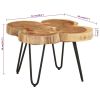Coffee Table 14.2" 4 Trunks Solid Wood Acacia