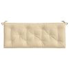Garden Bench Cushions 2pcs Beige 47.2"x19.7"x2.8" Oxford Fabric