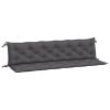 Garden Bench Cushions 2pcs Anthracite 78.7"x19.7"x2.8" Oxford Fabric