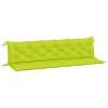 Garden Bench Cushions 2pcs Bright Green 78.7"x19.7"x2.8" Oxford Fabric