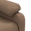 Massage Recliner Brown Fabric