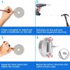 8 Inch LED Wall Mount Two-Sided Magnifying Makeup Vanity Mirror 12 Inch Extension Gold Finish 1X/3X Magnification Plug 360 Degree Rotation Waterproof