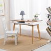 Modern Simple Style Solid Wood Computer Desk,Home Office Writing Desk,Study Table with Drawers