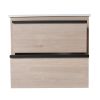 24" Bathroom Vanity with 2 Soft Close drawers, White Ceramic Basin