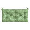 Garden Bench Cushion Leaf Pattern 39.4"x19.7"x2.8" Oxford Fabric