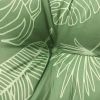 Garden Bench Cushion Leaf Pattern 39.4"x19.7"x2.8" Oxford Fabric