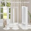 Jewelry Armoire with Full Length Mirror 360¬∞ and Large Capacity Jewelry Organizer Armoire; Lockable Mirror with Jewelry Storage; Coat Rack; Multi Sto