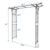 Flat Roof Wrought Iron Arches Plant Climbing Frame
