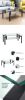 Rectangle Black Glass Coffee Table; Clear Coffee Table ; Modern Side Center Tables for Living Room;  Living Room Furniture