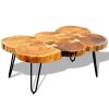 Coffee Table 13.8" 6 Trunks Solid Sheesham Wood