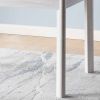 ID USA 202781 Dining Table Faux Marble White & White Oak