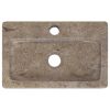 Wall-mounted Sink Gray 15"x9.4"x2.6" Marble