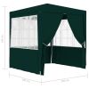 Professional Party Tent with Side Walls 6.6'x6.6' Green 0.3 oz/ft¬≤