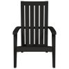Patio Adirondack Chairs 2 pcs Black Polypropylene