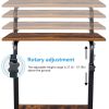 Rolling & Height adjustable P2 15MM Chipboard & Steel Side Table with Baffle