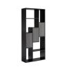 ID USA 213041 Display Cabinet Black & Distressed Grey