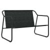 4 Piece Patio Lounge Set with Cushions Anthracite Steel