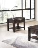 Simple Modern Look Wooden End Table Living Room Sofa Side Table Venner DrawerAnd Shelf