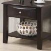 Simple Modern Look Wooden End Table Living Room Sofa Side Table Venner DrawerAnd Shelf
