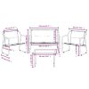 4 Piece Patio Lounge Set with Cushions Anthracite Steel