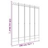 5-Panel Room Divider White 78.7"x86.6" Fabric