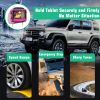 Car Headrest Mount Holder For Tablets ; Tablet Mount For Car Back Seat; Car Tablet Holder For Kids With Anti-Slip Strap & Silicone Holding Net/Fits Al