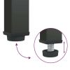 Highboard Black 33.5"x15.7"x70.9" Glass and Steel