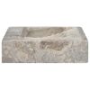 Sink Gray 22.8"x15.4"x3.9" Marble